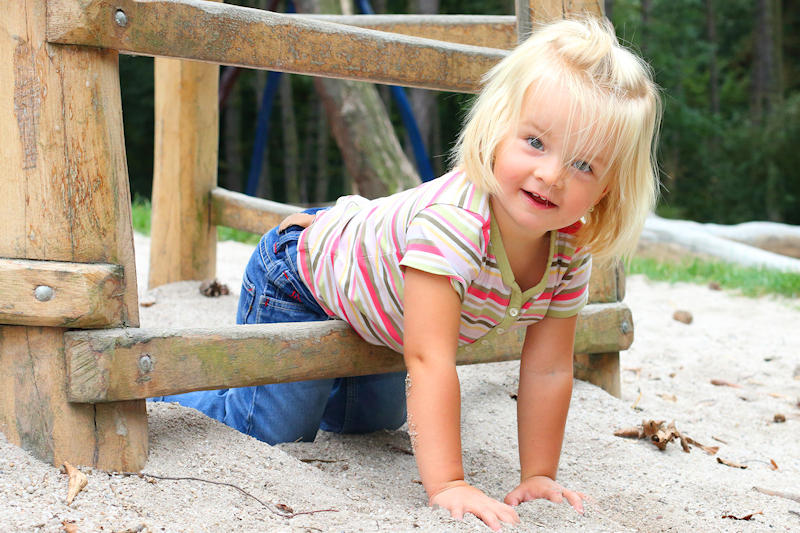 Girl in Sandpit